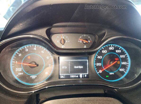 3G1BE6SM9HS591195 2017 CHEVROLET CRUZE Silver Instrument cluster view
