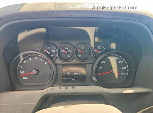 3GCNAAED0SG397129 2025 CHEVROLET SILVERADO White Instrument cluster view