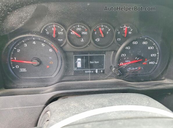 3GCNWAEF2LG279412 2020 CHEVROLET SILVERADO Белый Вид щитка приборов