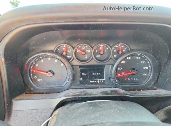 3GCNWAEF9LG336625 2020 CHEVROLET SILVERADO White Widok zestawu wskaźników