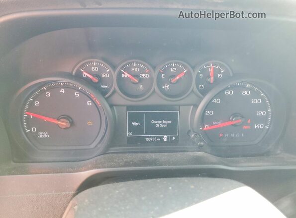 3GCNWAEH1LG128627 2020 CHEVROLET SILVERADO White Widok zestawu wskaźników
