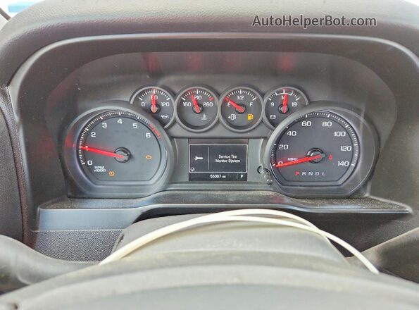 3GCNWAEH9LG340563 2020 CHEVROLET SILVERADO White Սարքավորումների վահանակի տեսք
