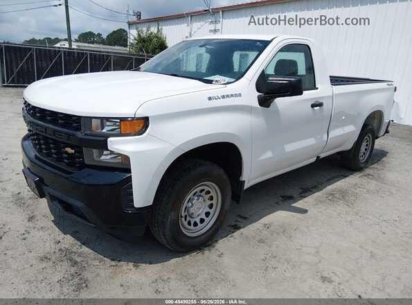 3GCNYAEH1MG344151 2021 CHEVROLET SILVERADO White Առջևի ձախ երեք քառորդ տեսարան