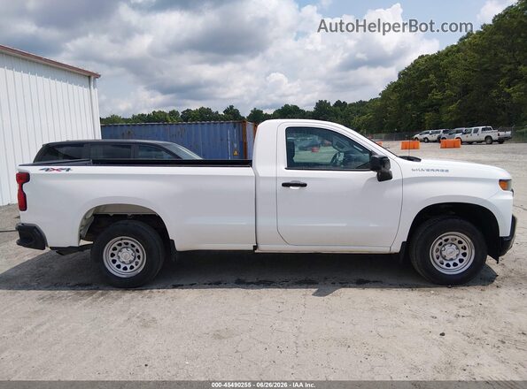 3GCNYAEH1MG344151 2021 CHEVROLET SILVERADO White Սալոնի հետևի տեսք