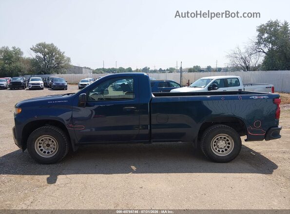 3GCNYAEH4MG343401 2021 CHEVROLET SILVERADO Blue 