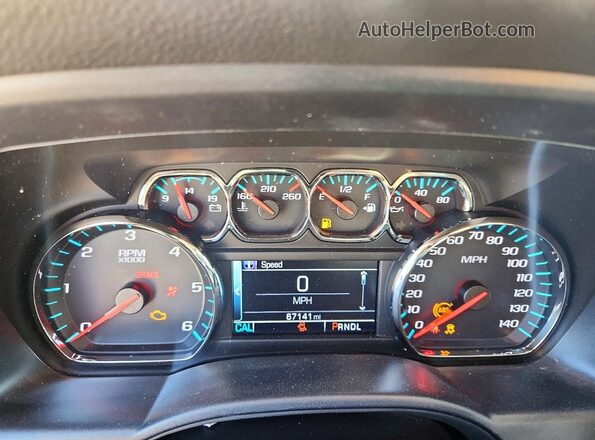 3GCPCREC8JG579765 2018 CHEVROLET SILVERADO Red ხელსაწყოთა პანელის ხედი