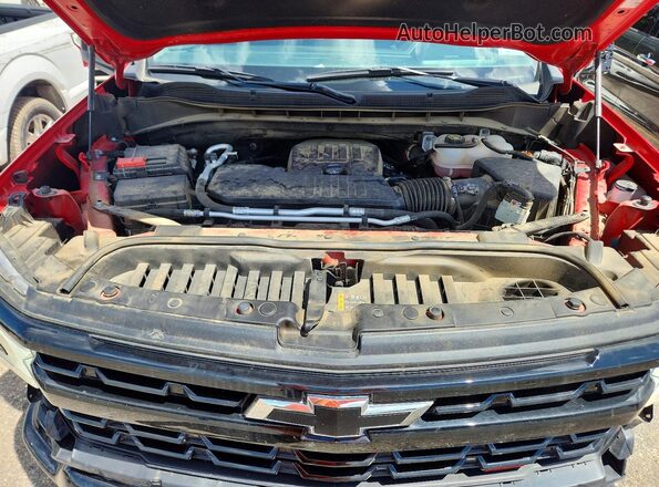 3GCPDFEK7PG108251 2023 CHEVROLET SILVERADO Red Widok wnętrza z tyłu