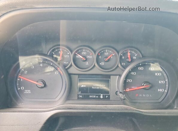 3GCPWBEH5KG232986 2019 CHEVROLET SILVERADO Gray ხელსაწყოთა პანელის ხედი