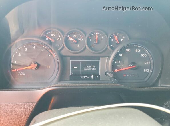 3GCPWBEH6KG291464 2019 CHEVROLET SILVERADO Черный Вид щитка приборов
