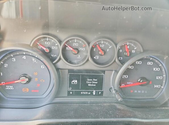 3GCPWBEH9KG204849 2019 CHEVROLET SILVERADO Бордовый Вид щитка приборов