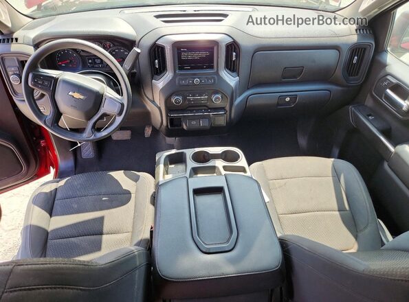 3GCPWBEH9KG204849 2019 CHEVROLET SILVERADO Бордовый Вид панели приборов
