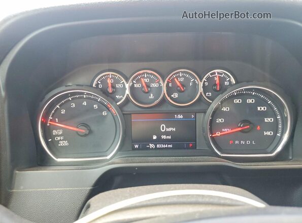 3GCPWCED5LG125196 2020 CHEVROLET SILVERADO Silver Widok zestawu wskaźników