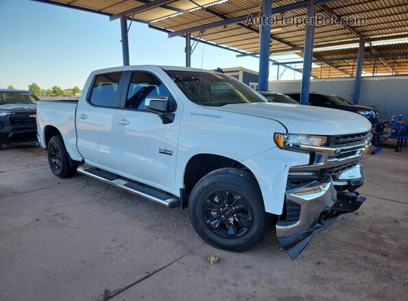 3GCPWCEK0LG128716 2020 CHEVROLET SILVERADO Белый Передняя правая четверть
