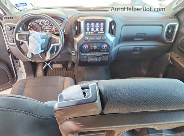 3GCPWCEK0LG128716 2020 CHEVROLET SILVERADO Белый Вид панели приборов