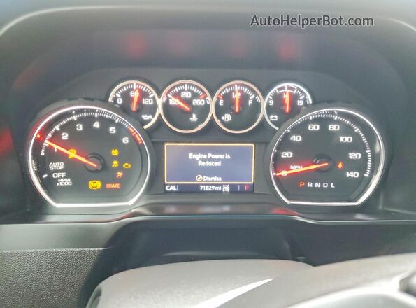 3GCPYFED4MG119466 2021 CHEVROLET SILVERADO Blue Vista del cuadro de instrumentos