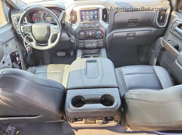 3GCPYFEL4MG180923 2021 CHEVROLET SILVERADO Silver Вид панелі приладів