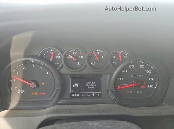 3GCUD4ED3RG247823 2024 CHEVROLET SILVERADO White Vista del cuadro de instrumentos