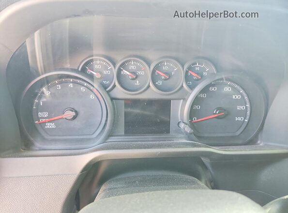 3GCUDCED4PG121476 2023 CHEVROLET SILVERADO Белый Вид щитка приборов