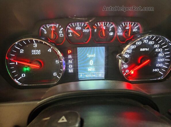 3GCUKNEC4GG279762 2016 CHEVROLET SILVERADO White Widok zestawu wskaźników