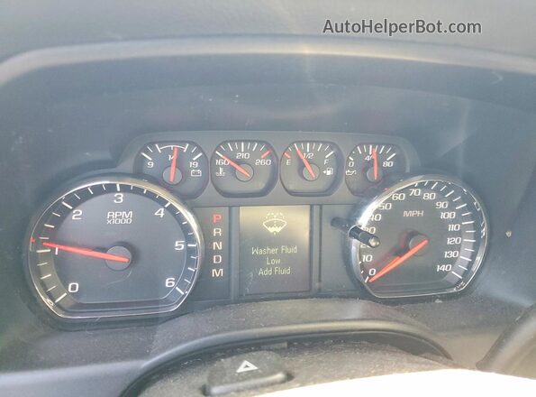 3GCUKNEC6GG179095 2016 CHEVROLET SILVERADO Серебряный Вид щитка приборов