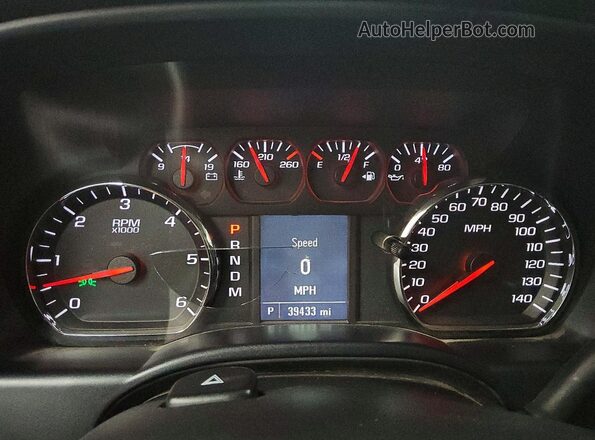 3GCUKNEC7GG234220 2016 CHEVROLET SILVERADO White Instrument cluster view