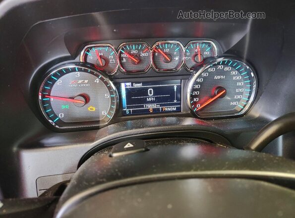 3GCUKREC0GG280821 2016 CHEVROLET SILVERADO Black ხელსაწყოთა პანელის ხედი