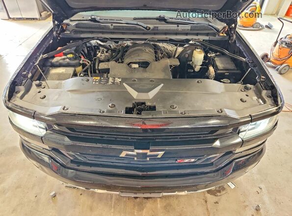 3GCUKREC0GG280821 2016 CHEVROLET SILVERADO Black უკანა სალონის ხედი