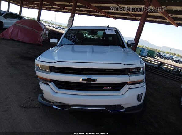 3GCUKREC1JG350091 2018 CHEVROLET SILVERADO White Սարքավորումների վահանակի տեսք