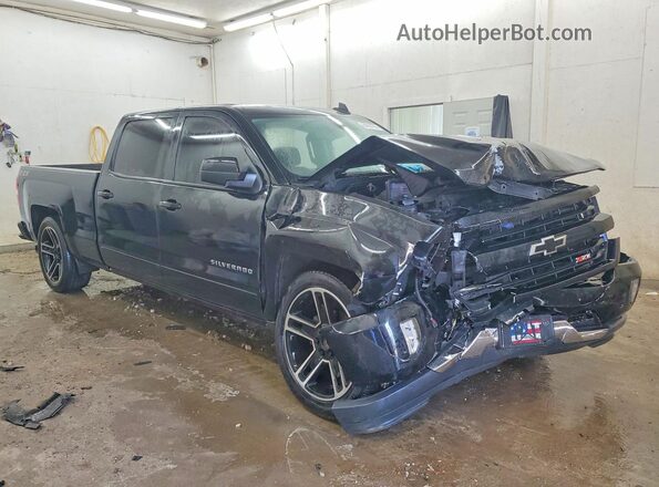3GCUKREC5JG413421 2018 CHEVROLET SILVERADO Черный Передняя правая четверть