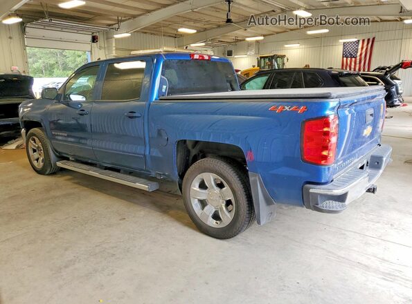 3GCUKREC6JG254845 2018 CHEVROLET SILVERADO Blue Задня ліва чверть