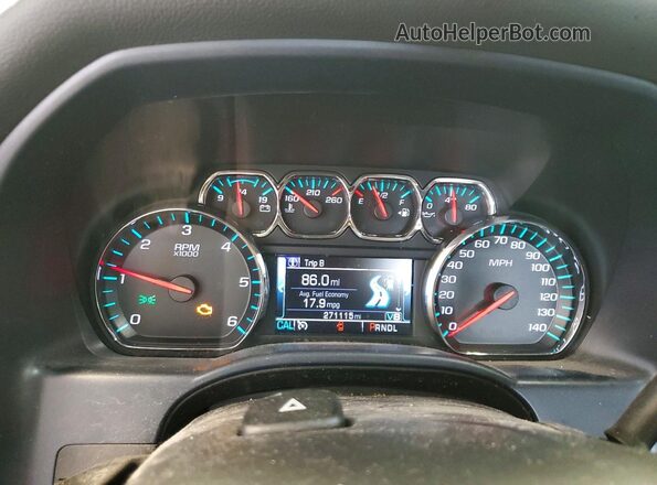 3GCUKREC6JG254845 2018 CHEVROLET SILVERADO Blue Вид щитка приладів