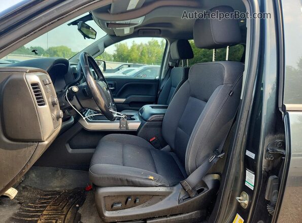 3GCUKREC6JG526780 2018 CHEVROLET SILVERADO Серый Вид салона спереди