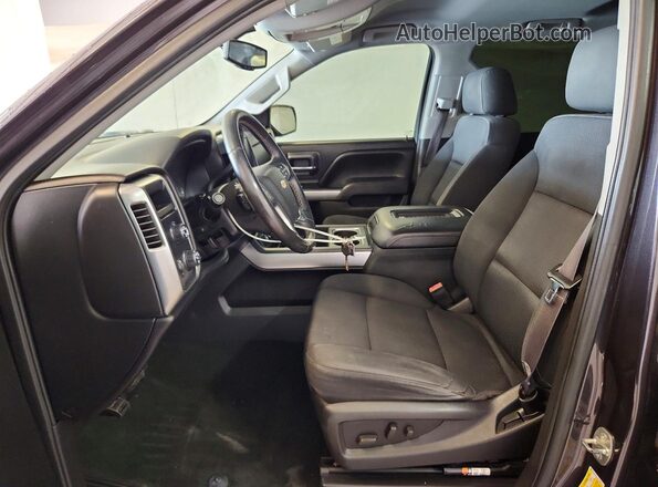 3GCUKREC7GG106471 2016 CHEVROLET SILVERADO Серый Вид салона спереди