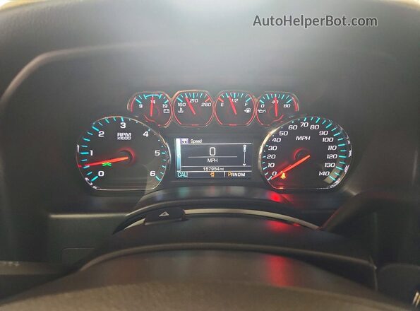 3GCUKREC7GG106471 2016 CHEVROLET SILVERADO Серый Вид щитка приборов