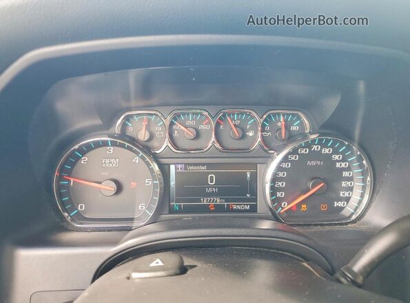 3GCUKREC7GG175130 2016 CHEVROLET SILVERADO Red Widok zestawu wskaźników