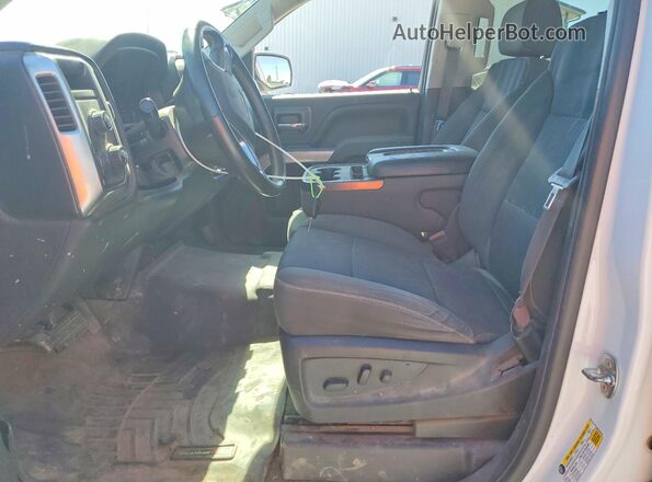3GCUKREC8HG324470 2017 CHEVROLET SILVERADO Белый Вид салона спереди