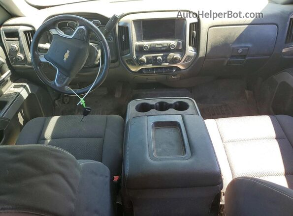 3GCUKREC8HG324470 2017 CHEVROLET SILVERADO Белый Вид панели приборов