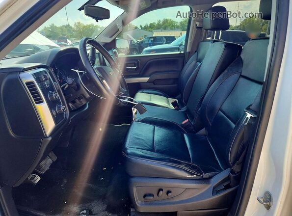 3GCUKREC8HG497437 2017 CHEVROLET SILVERADO White Widok wnętrza z przodu