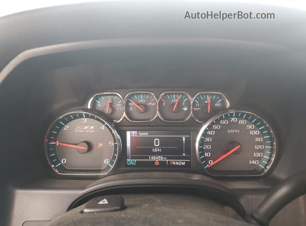 3GCUKRECXGG339664 2016 CHEVROLET SILVERADO Burgundy Widok zestawu wskaźników