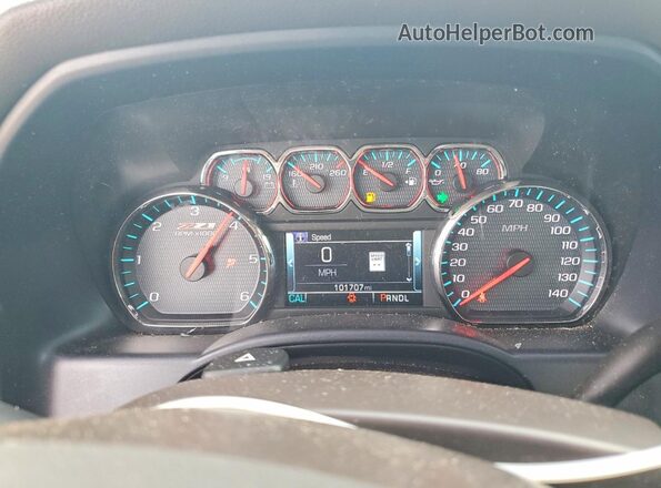 3GCUKSEC1JG555708 2018 CHEVROLET SILVERADO Белый Вид щитка приборов