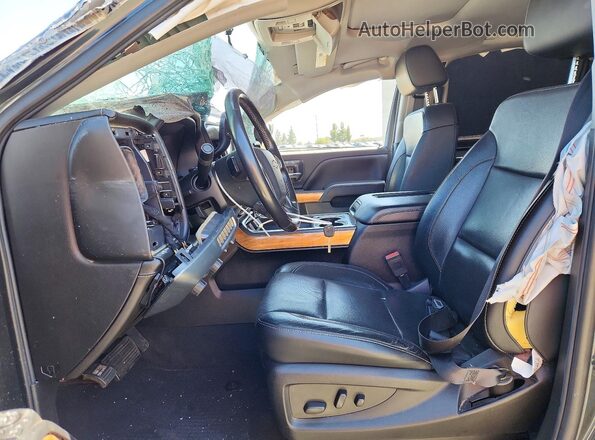 3GCUKSECXJG525154 2018 CHEVROLET SILVERADO Charcoal Вид салону спереду