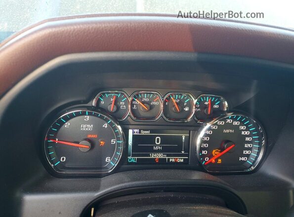 3GCUKTEC4GG159996 2016 CHEVROLET SILVERADO Black Vista del cuadro de instrumentos