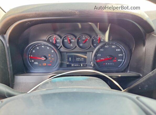 3GCUYAEF4LG341415 2020 CHEVROLET SILVERADO White Widok zestawu wskaźników