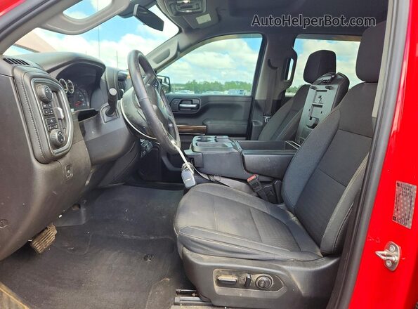 3GCUYDED5KG156689 2019 CHEVROLET SILVERADO Red Front interior view