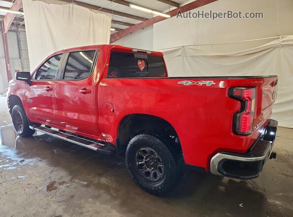 3GCUYDED5MG300132 2021 CHEVROLET SILVERADO Красный Задняя левая четверть
