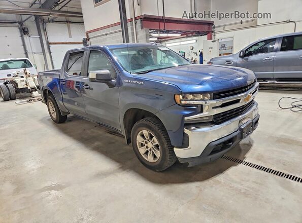 3GCUYDED8MG451515 2021 CHEVROLET SILVERADO Синий Передняя правая четверть