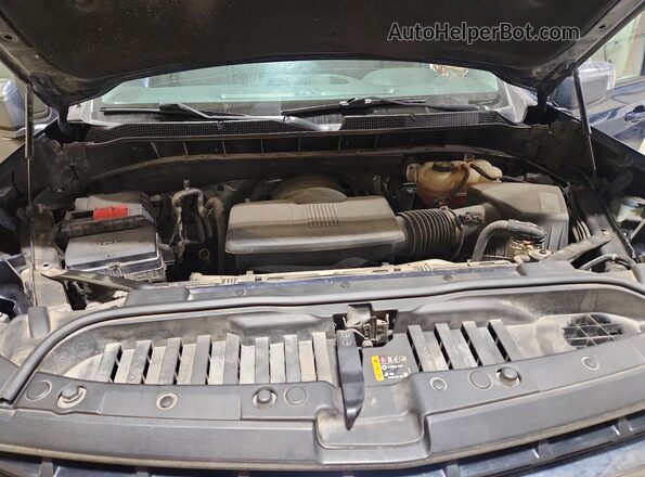 3GCUYDED8MG451515 2021 CHEVROLET SILVERADO Синий Вид задней части салона