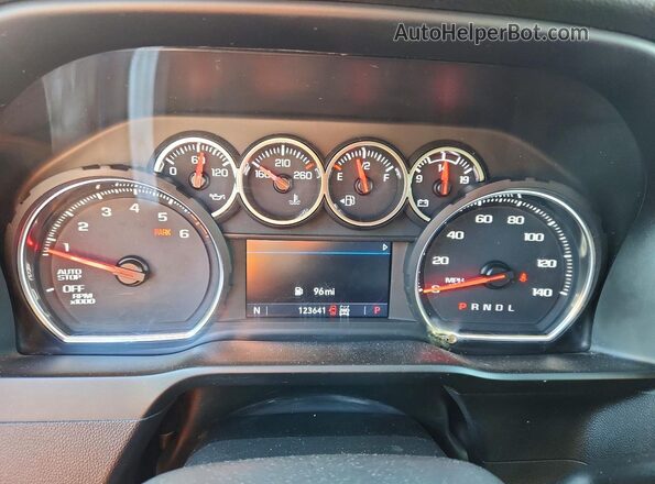 3GCUYDED8MG451515 2021 CHEVROLET SILVERADO Синий Вид щитка приборов