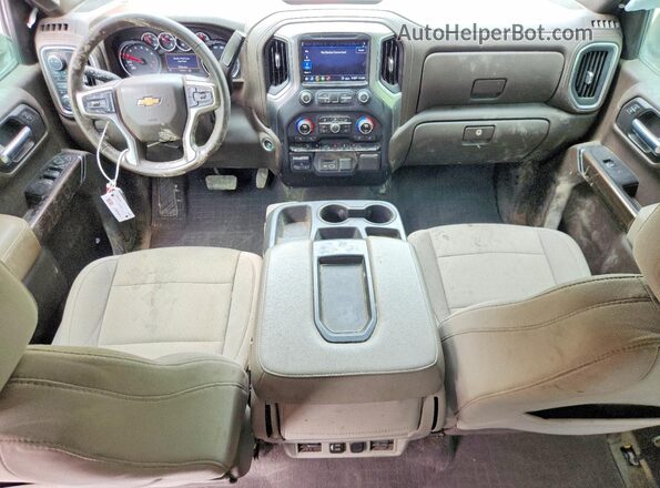 3GCUYDET8LG190876 2020 CHEVROLET SILVERADO White Առջևի վահանակի տեսք
