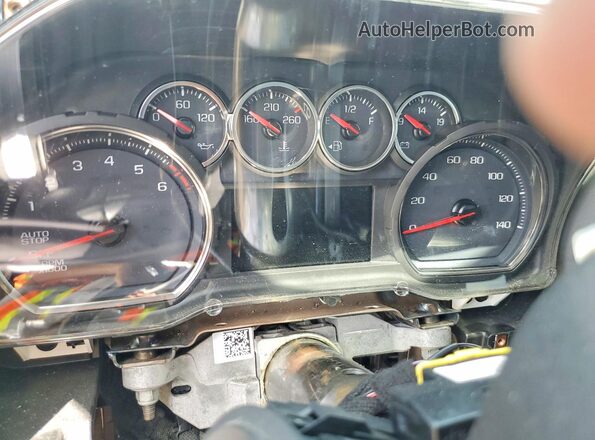 3GCUYEED2KG280621 2019 CHEVROLET SILVERADO Green Widok zestawu wskaźników